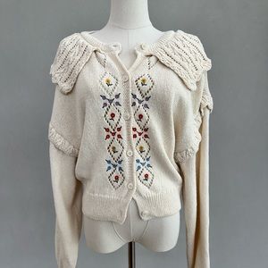 Embroidered Cardigan